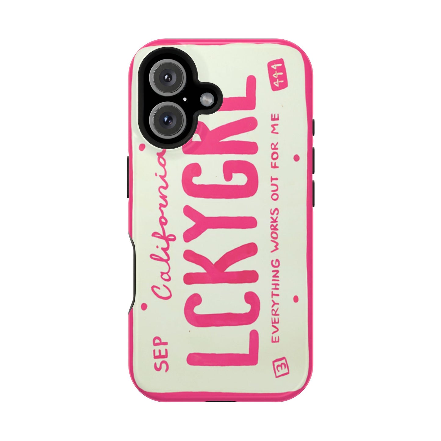 Lucky Girl Pink Tough Case