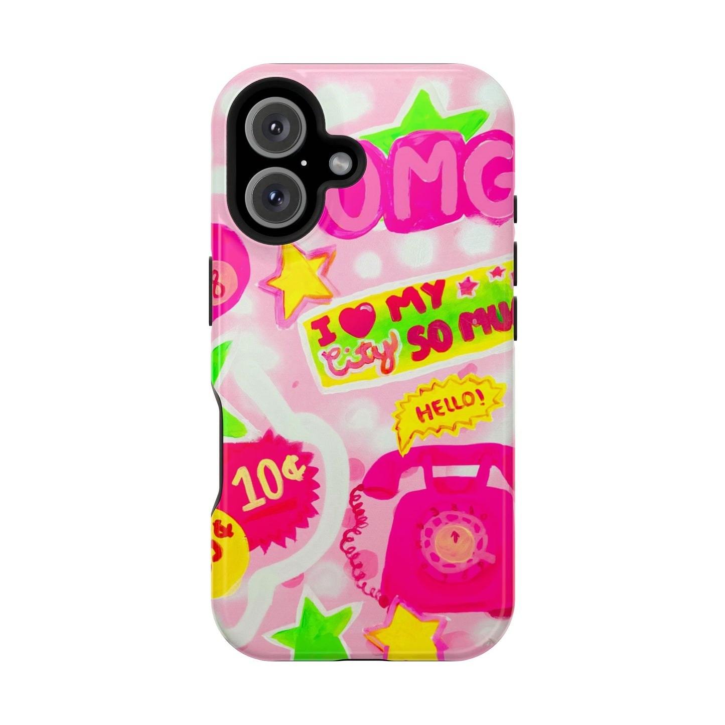 Pink Static Tough Case