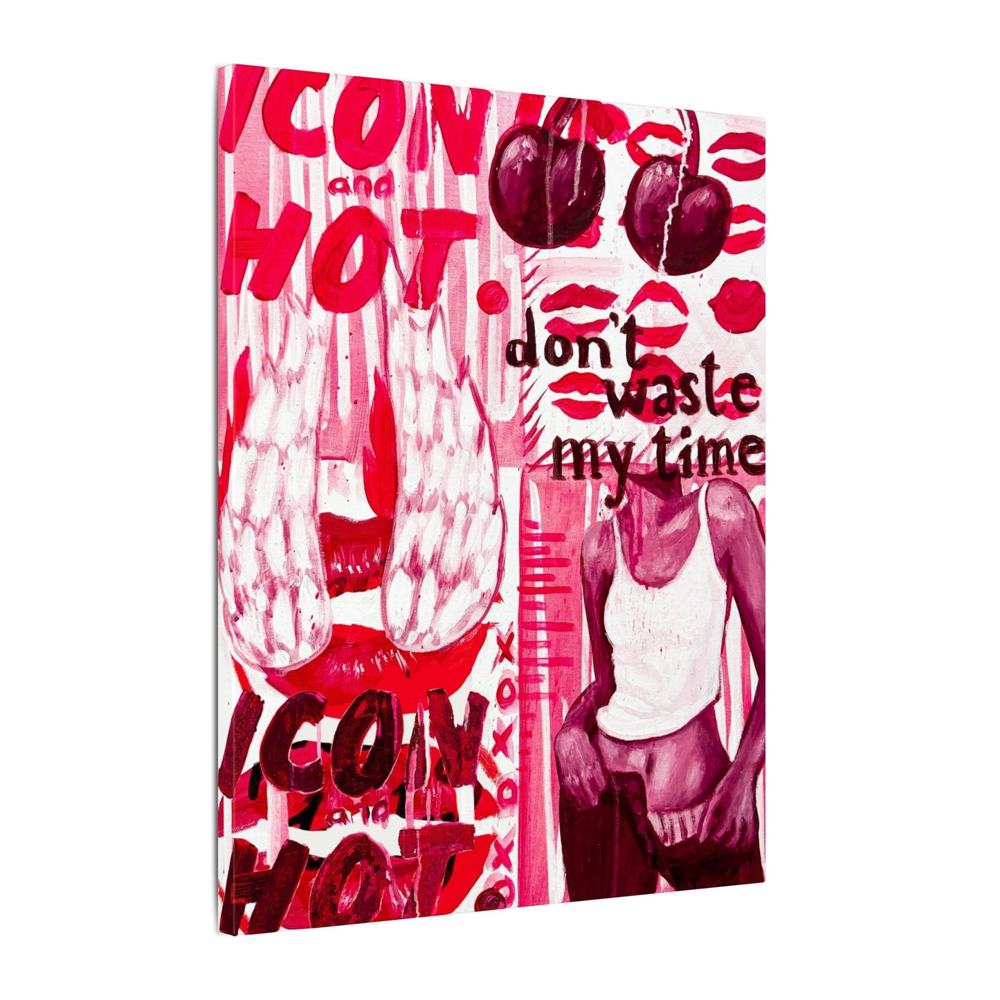 Left On Red Canvas Print