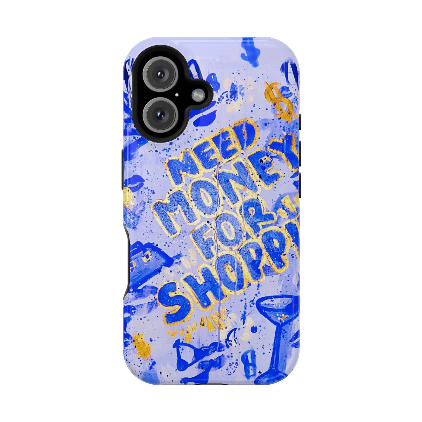 Shopaholic Blue Tough Case