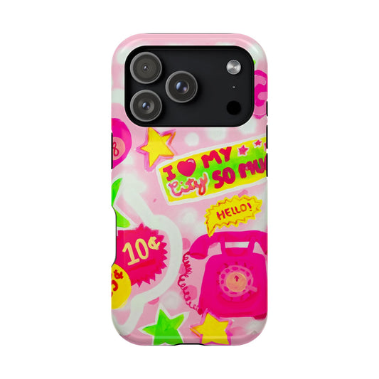 Pink Static Tough Case