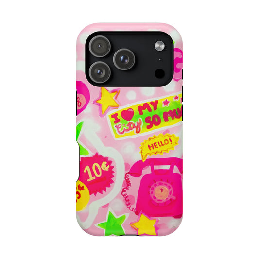 Pink Static MagSafe Case