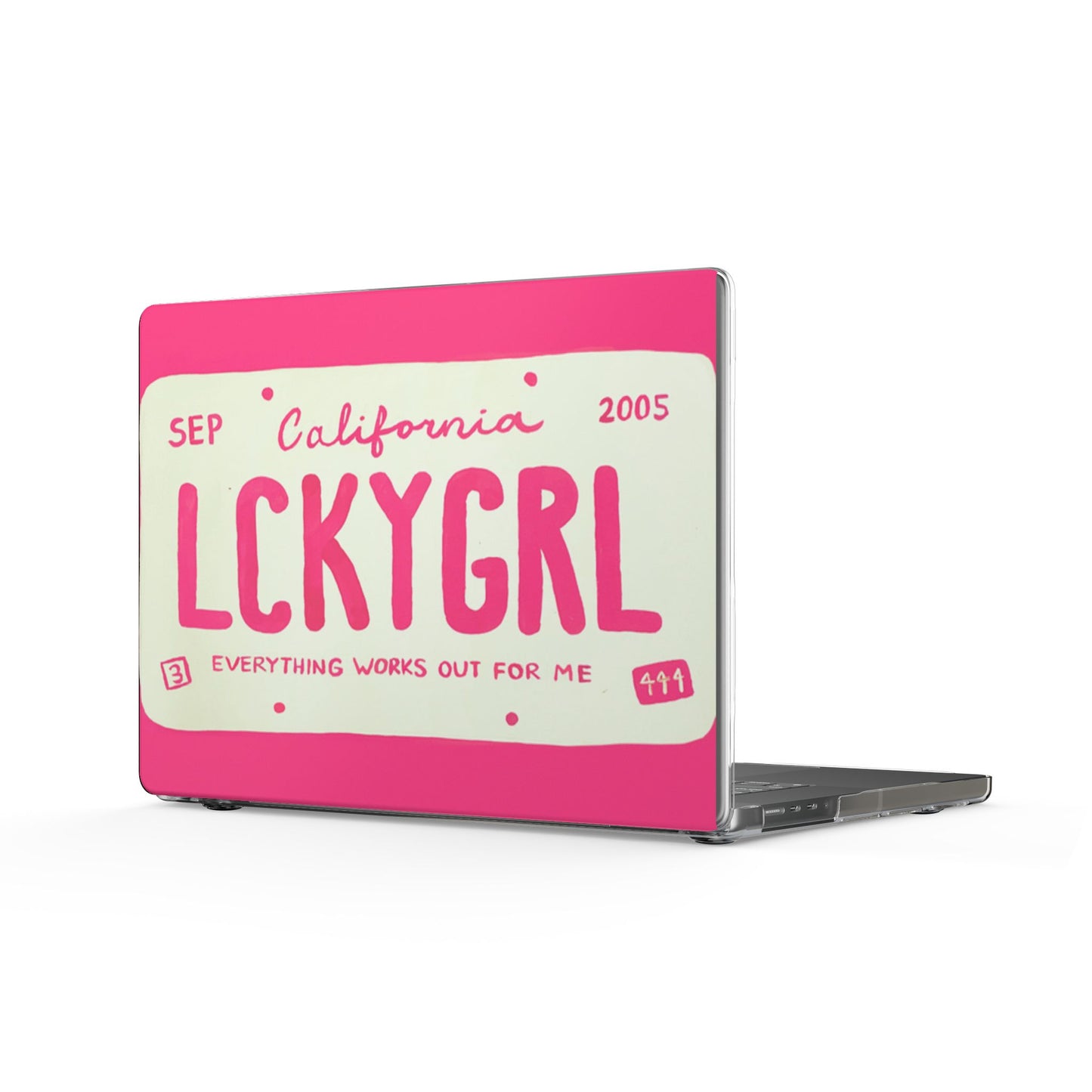 Lucky Girl Pink MacBook Case