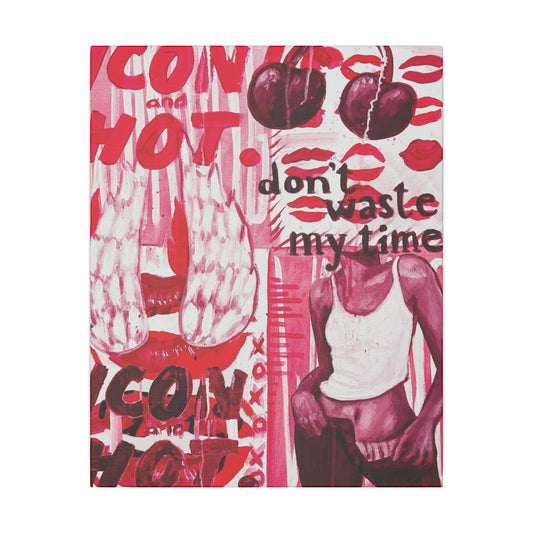 Left On Red Canvas Print