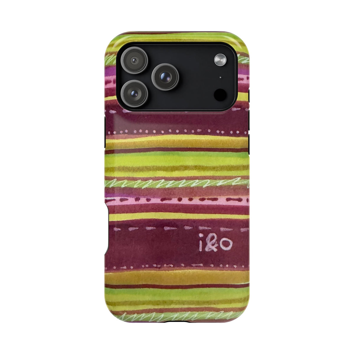 Olive Press Stripe MagSafe Case