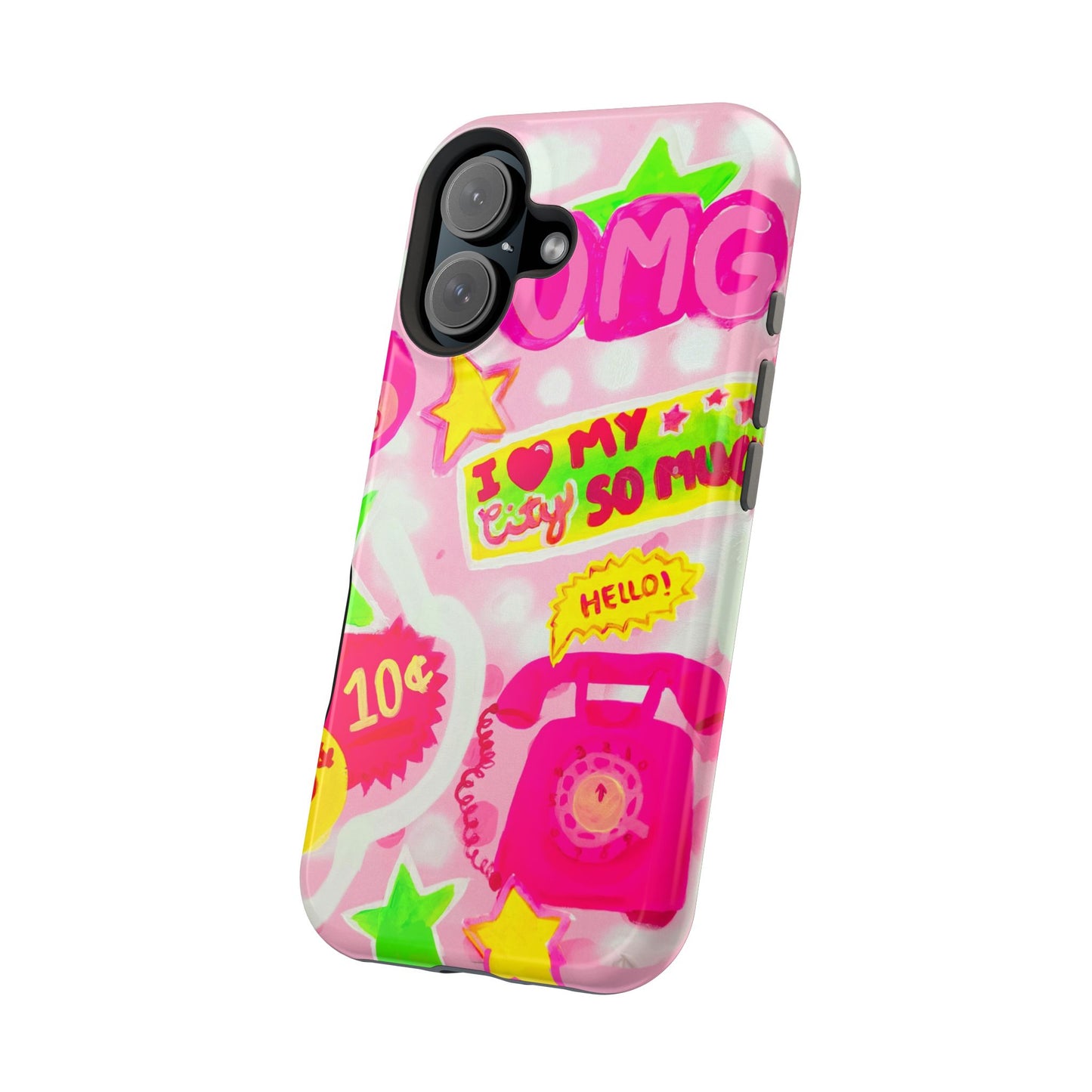 Pink Static MagSafe Case