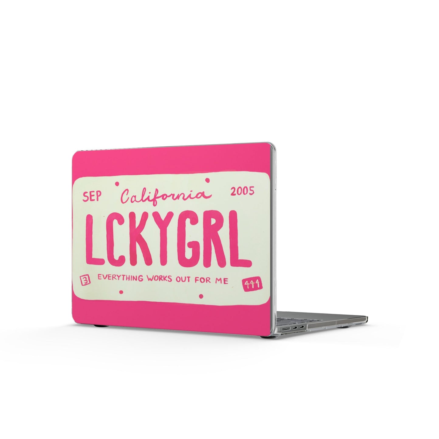 Lucky Girl Pink MacBook Case