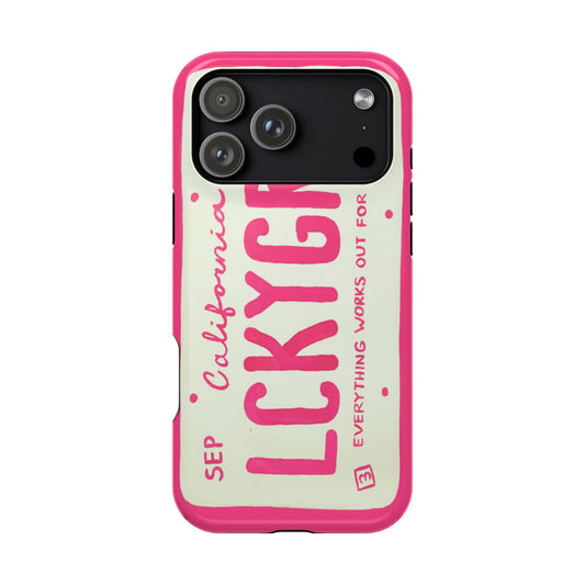 Lucky Girl Pink MagSafe Case