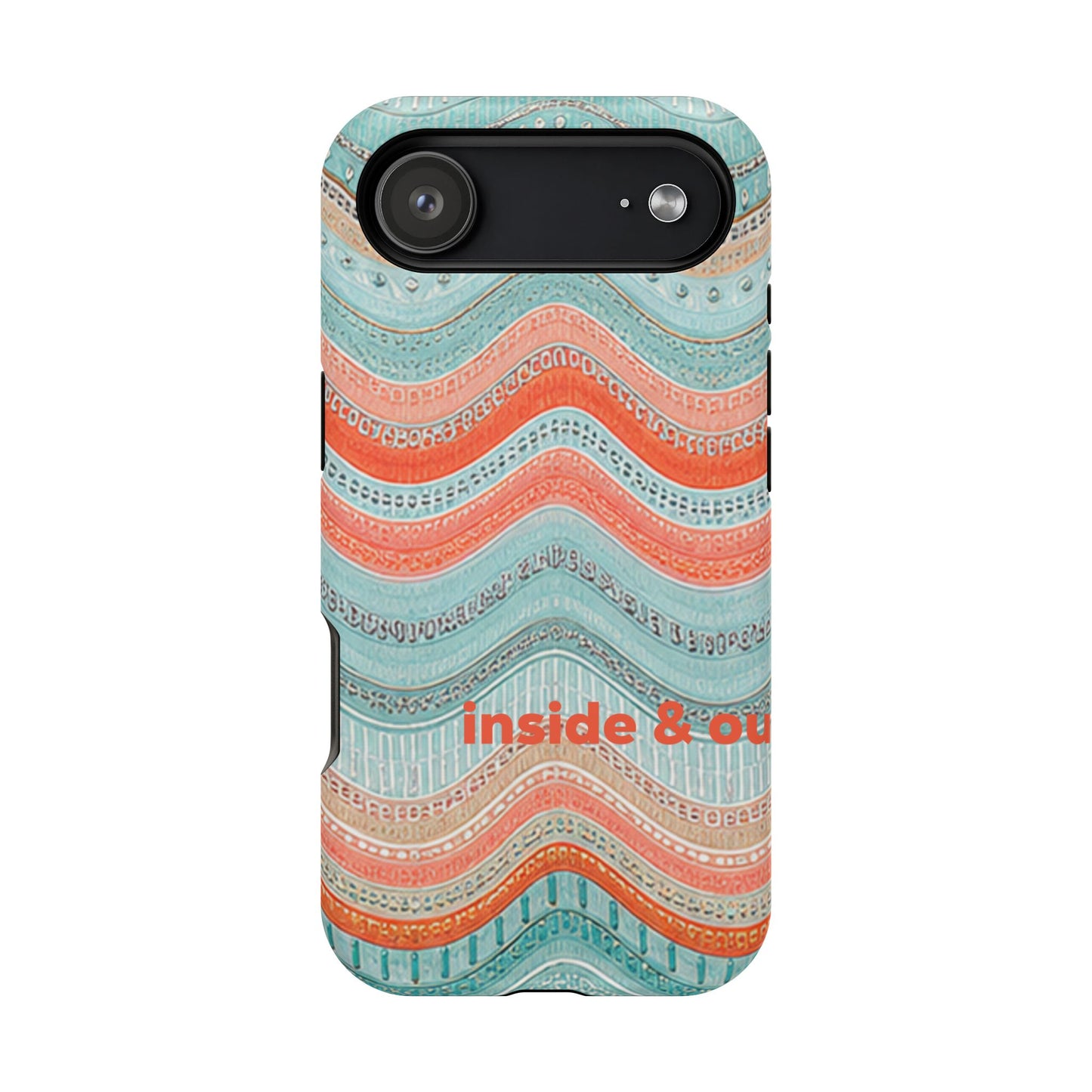 Coral Zig Zag MagSafe Case
