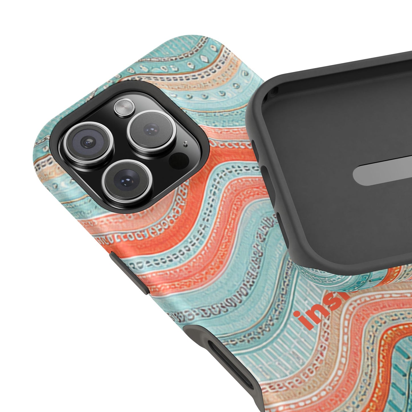 Coral Zig Zag MagSafe Case