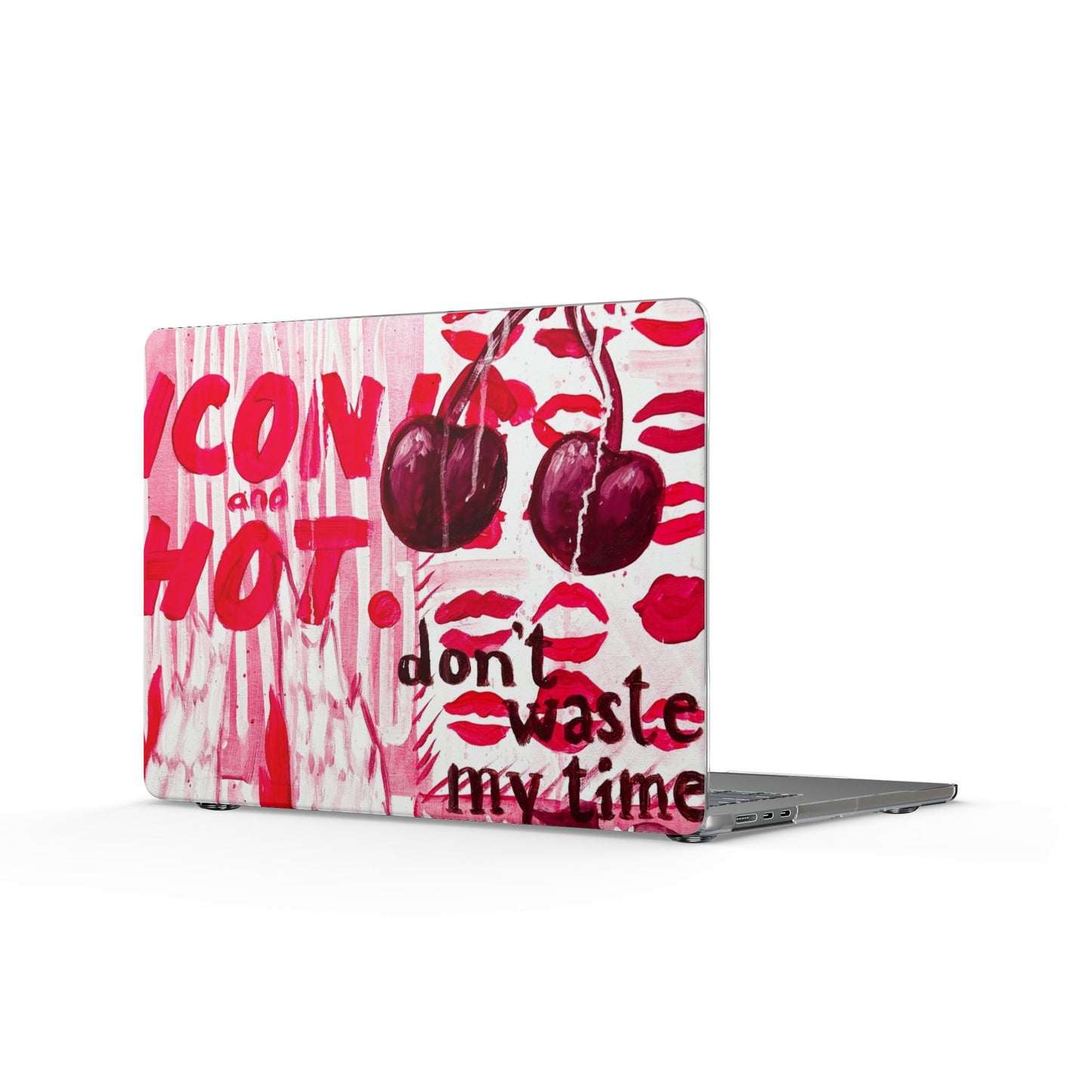Left On Red MacBook Case