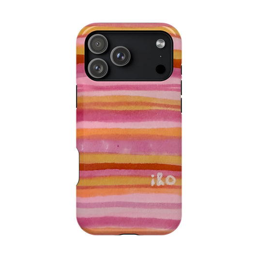 Peach Preserve Stripe Tough Case