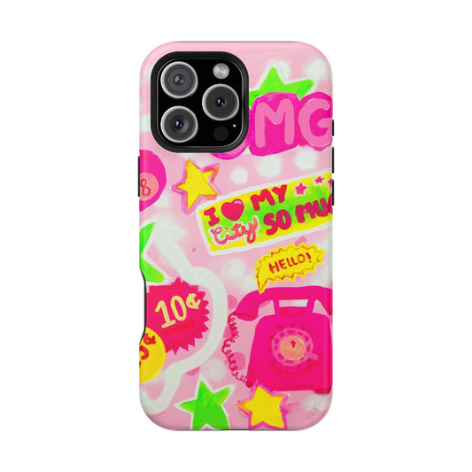 Pink Static Tough Case