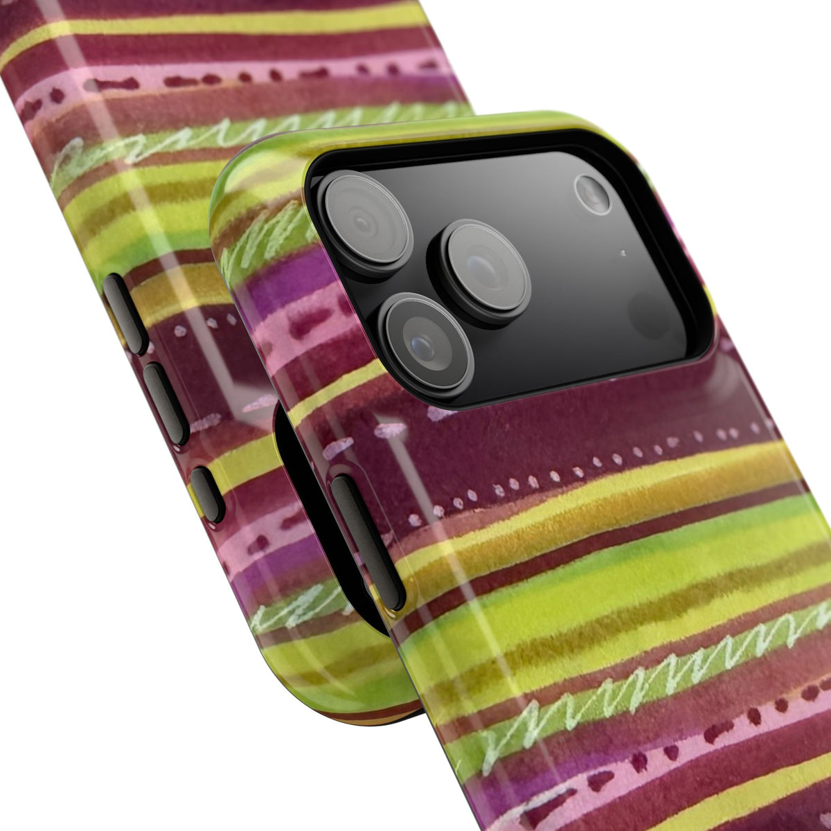 Olive Press Stripe MagSafe Case