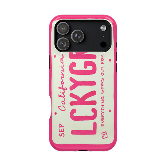 Lucky Girl Pink Tough Case