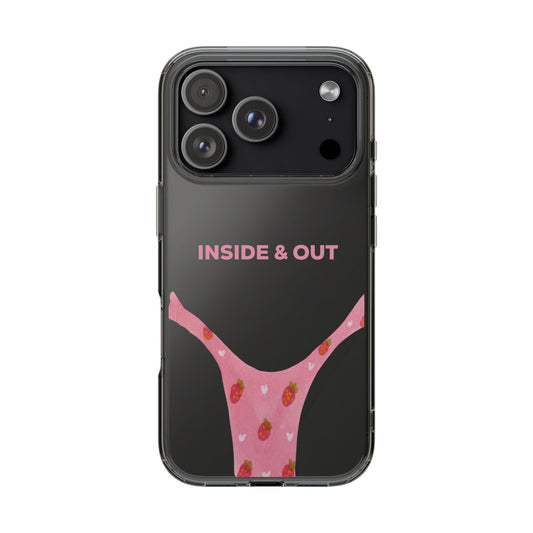 Strawberry Snug Undies Clear Case