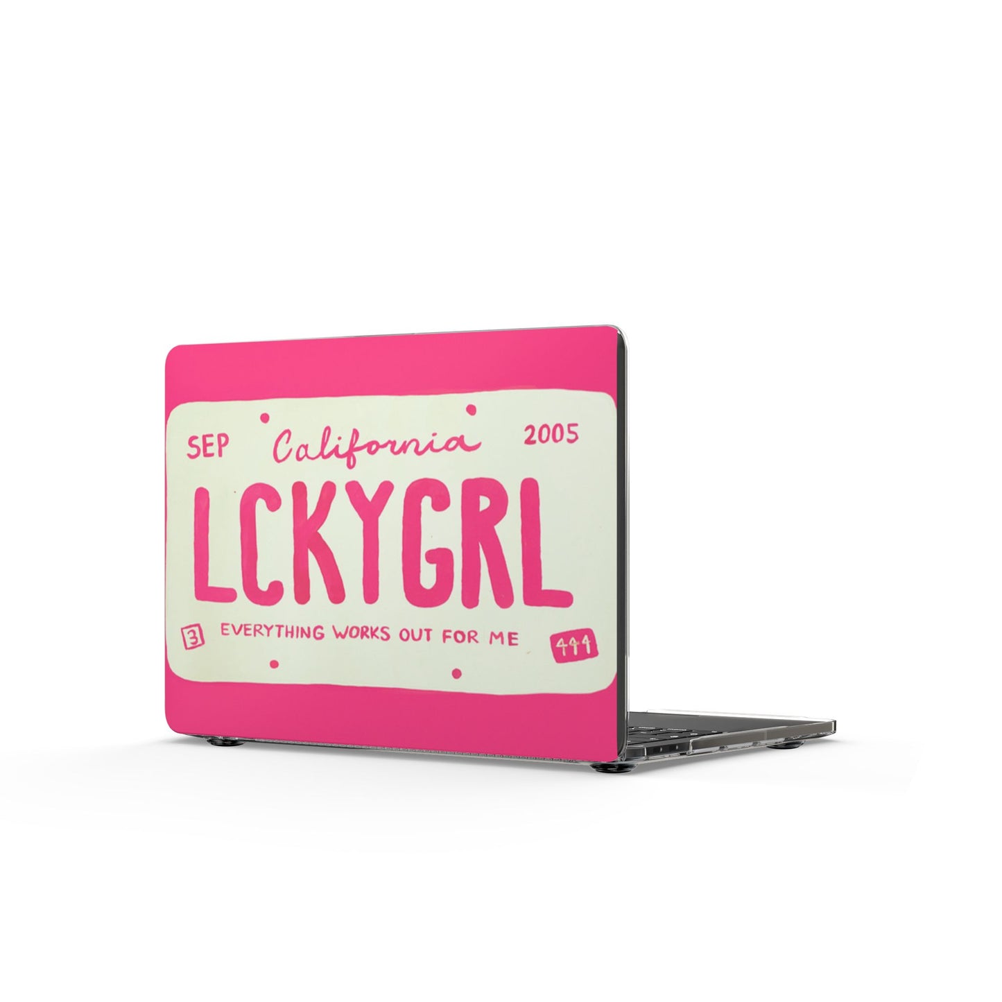 Lucky Girl Pink MacBook Case