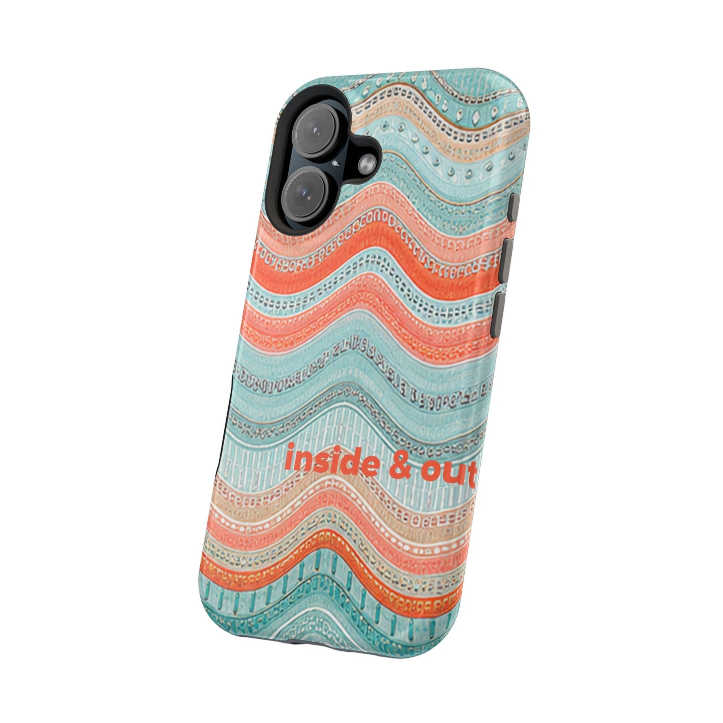 Coral Zig Zag MagSafe Case