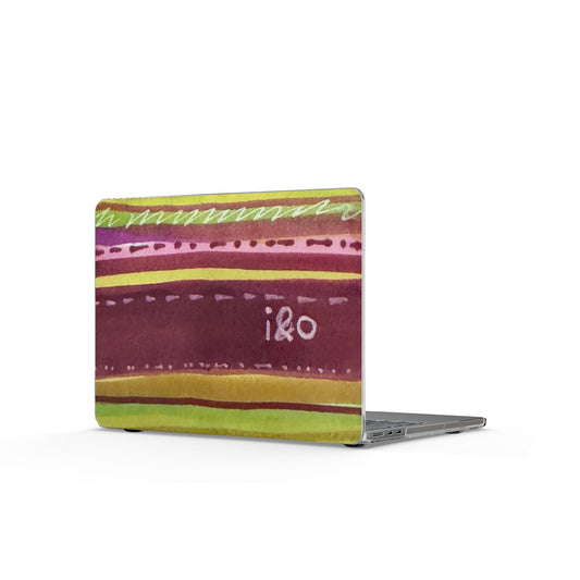 Olive Press Stripe MacBook Case