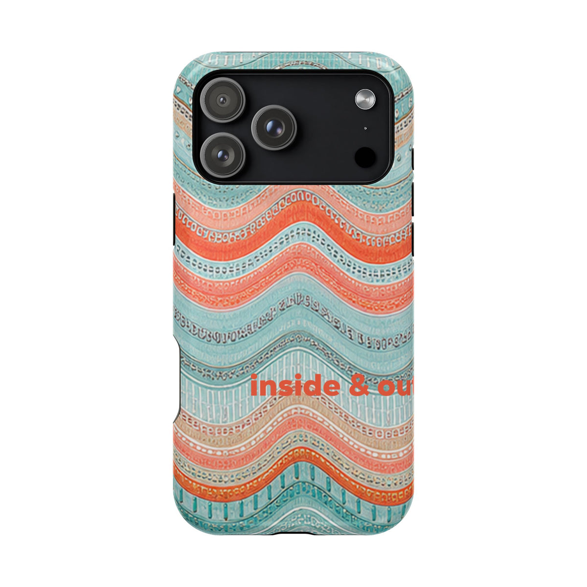 Coral Zig Zag MagSafe Case