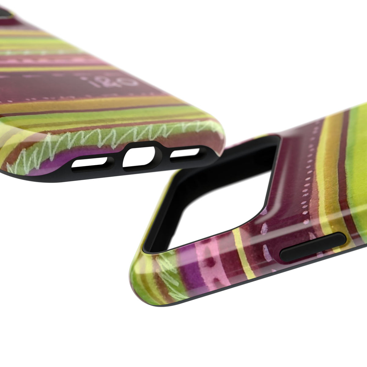 Olive Press Stripe Tough Case