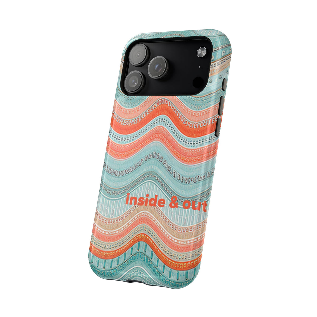 Coral Zig Zag MagSafe Case