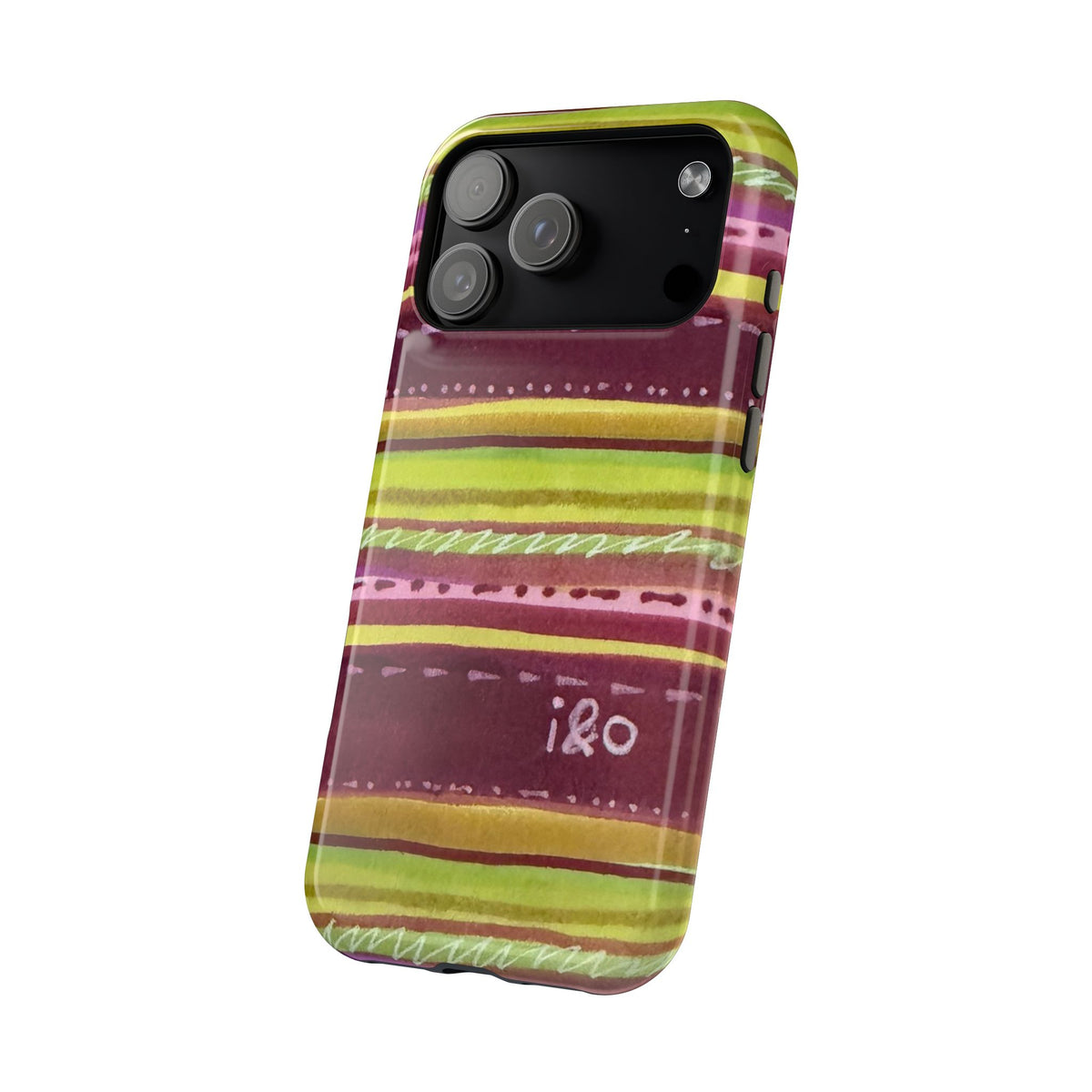 Olive Press Stripe MagSafe Case