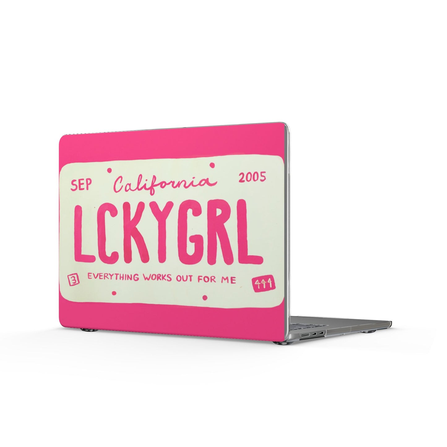 Lucky Girl Pink MacBook Case