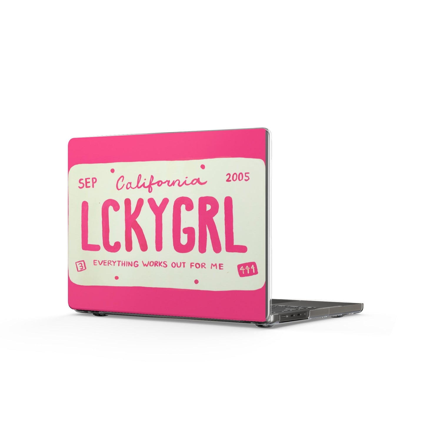 Lucky Girl Pink MacBook Case
