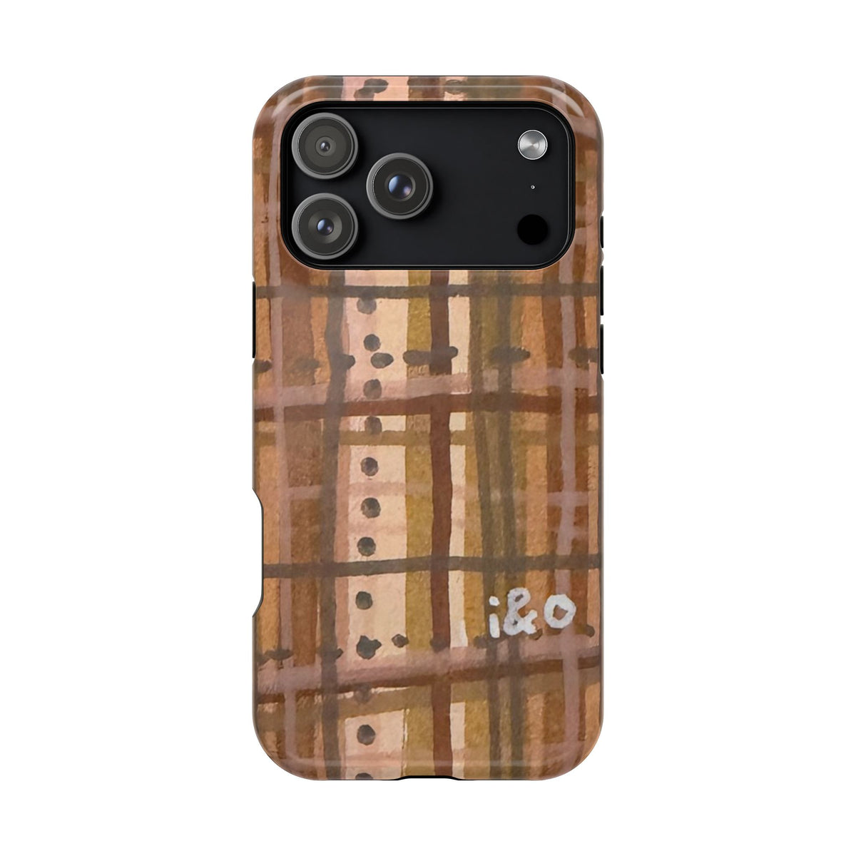 Toasted Berry Plaid MagSafe Case