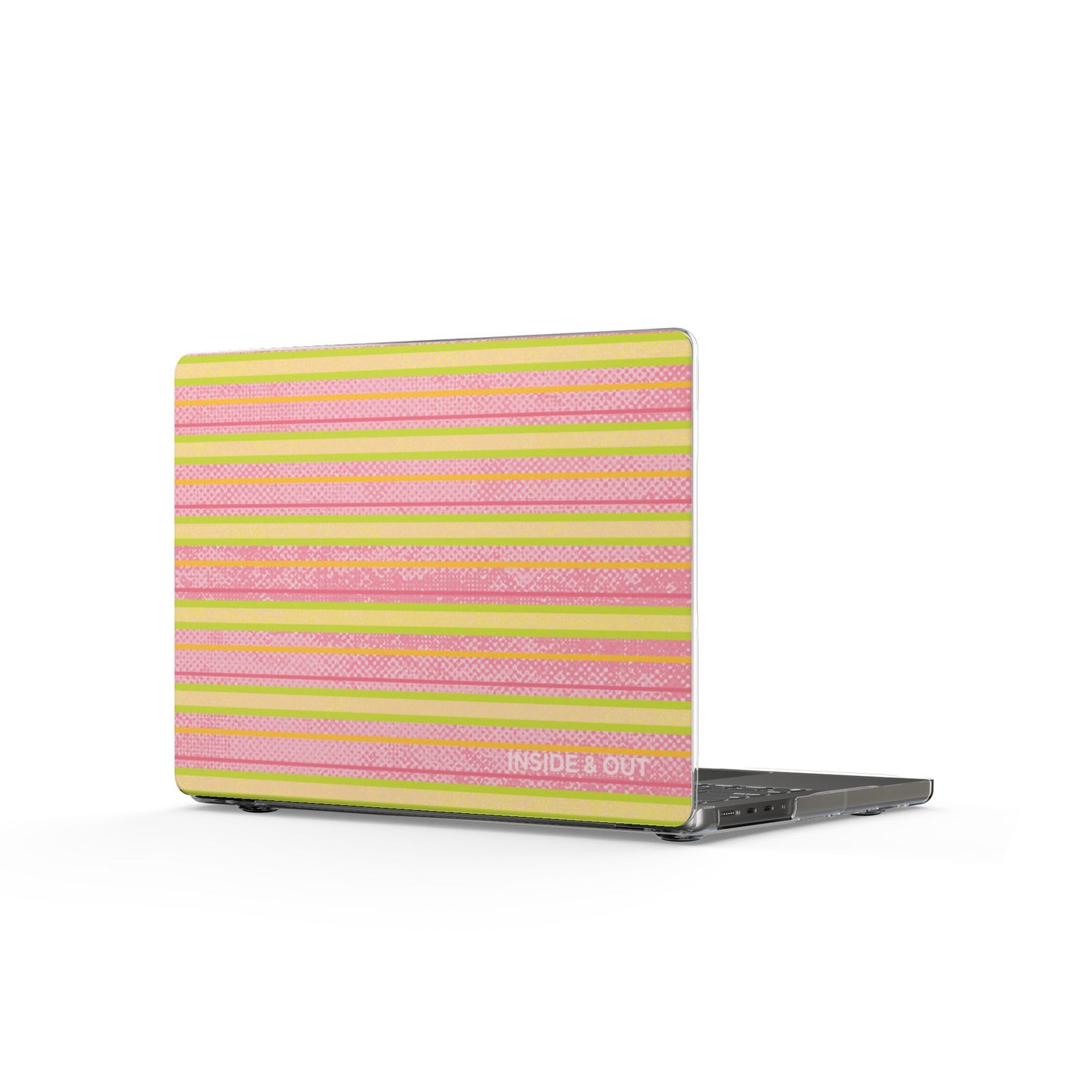 Guava Stripe Macbook Case