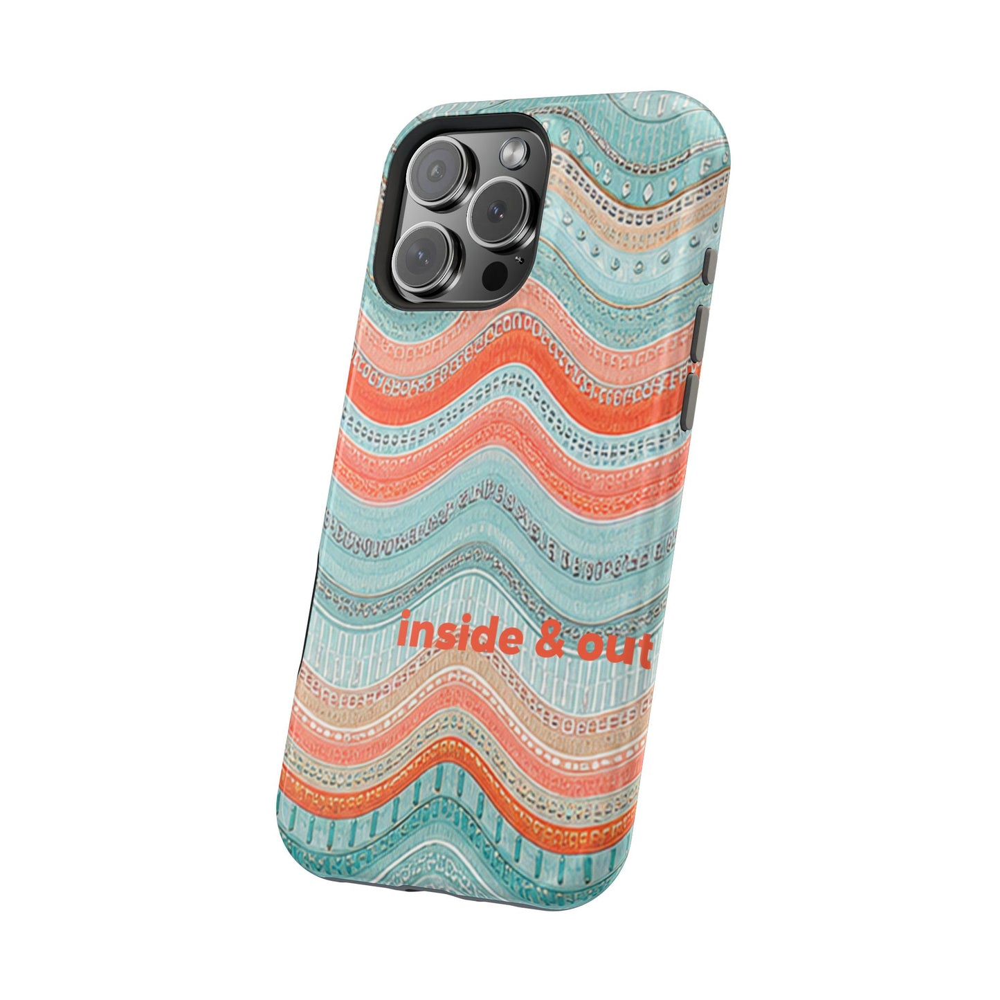 Coral Zig Zag MagSafe Case