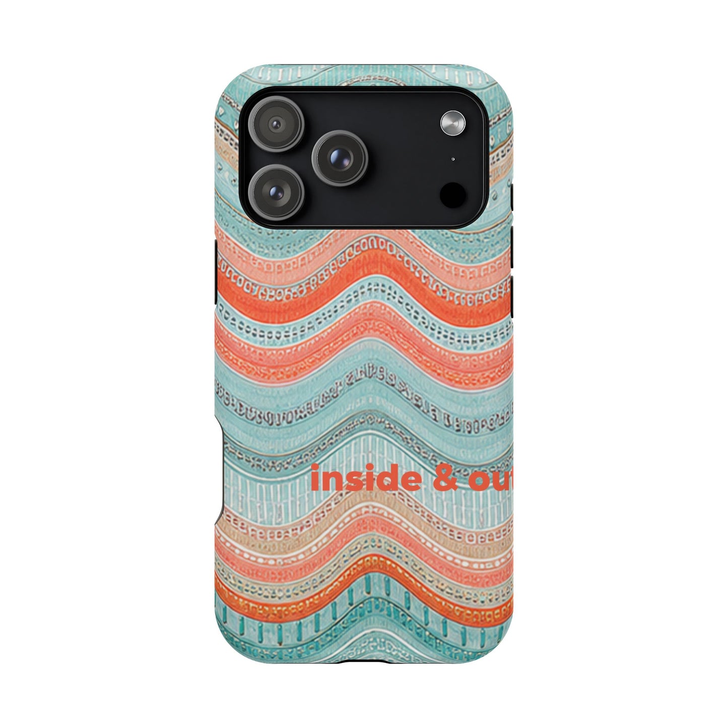 Coral Zig Zag MagSafe Case