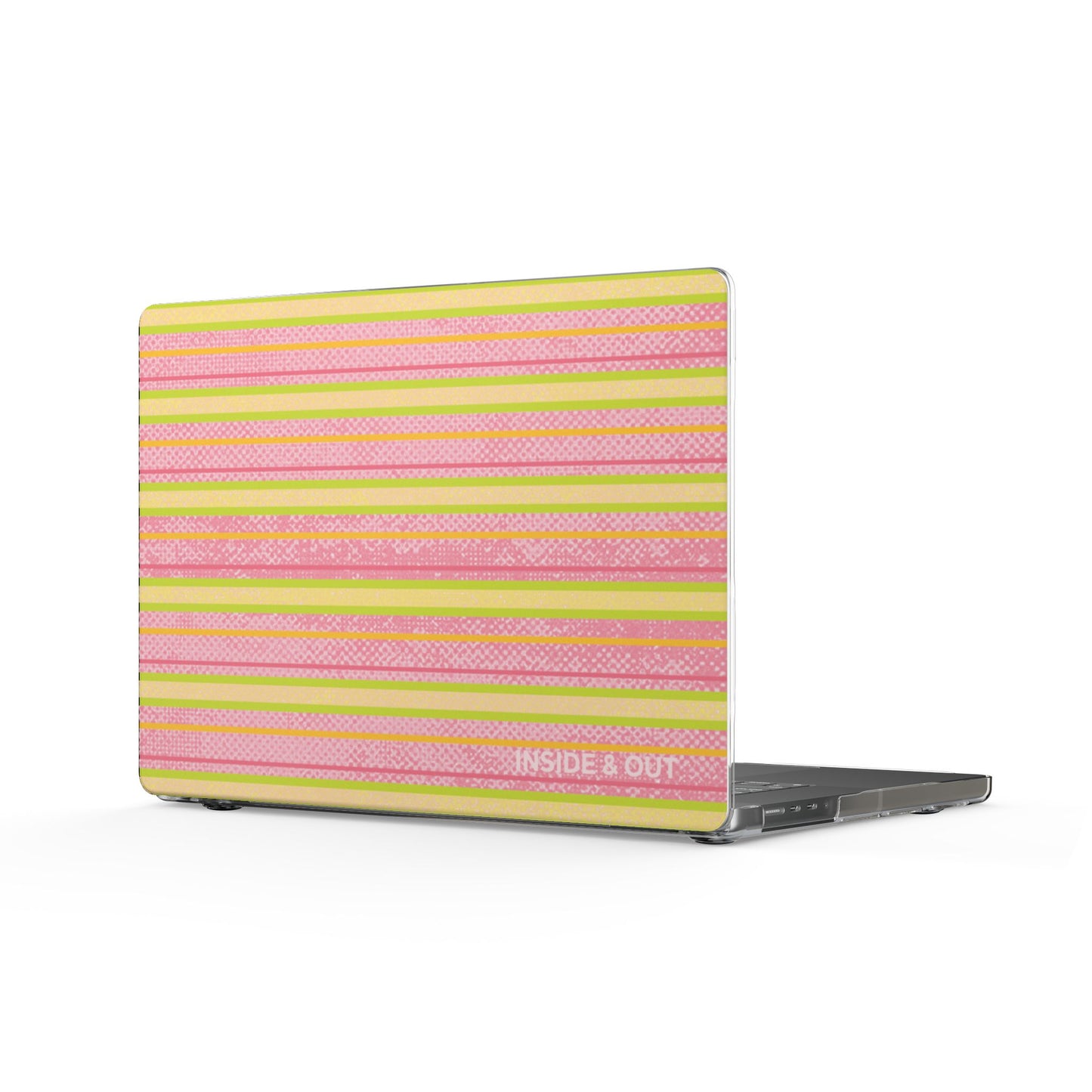 Guava Stripe Macbook Case