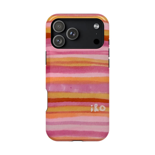Peach Preserve Stripe MagSafe Case