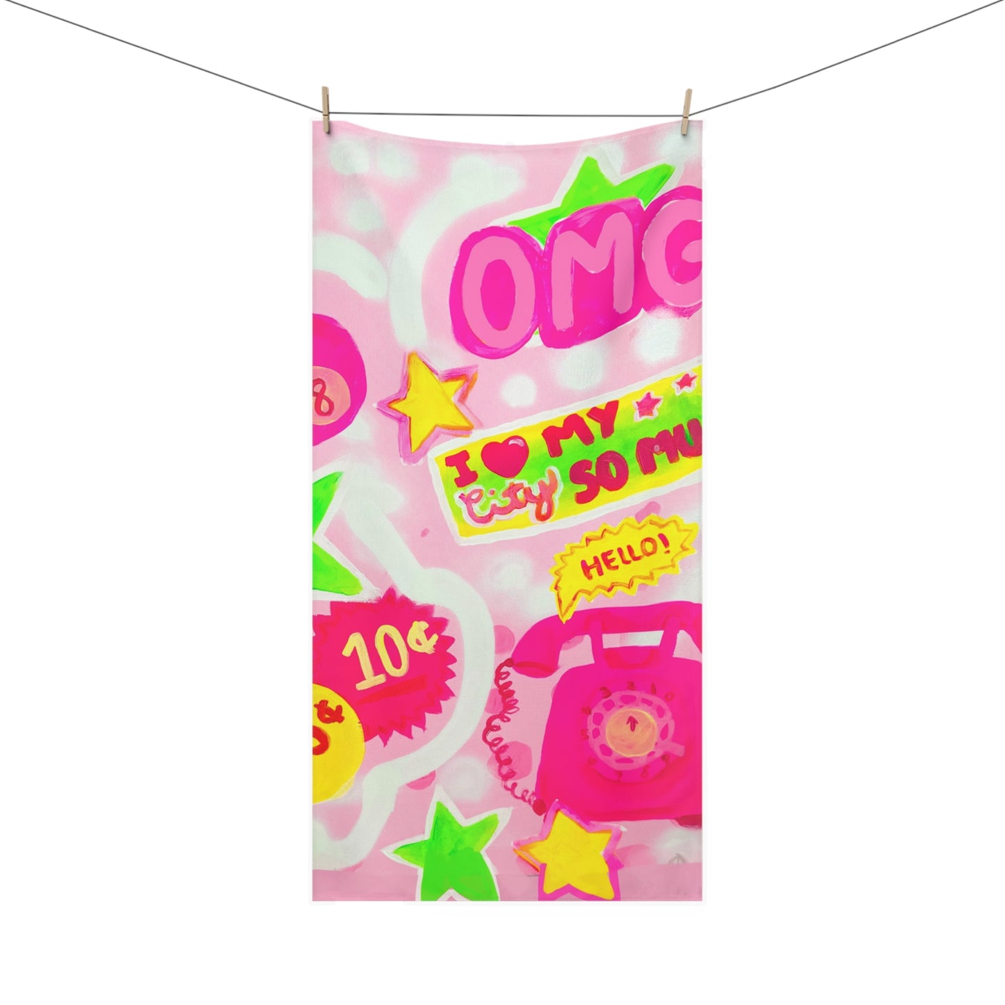 Pink Static Tanning Towel