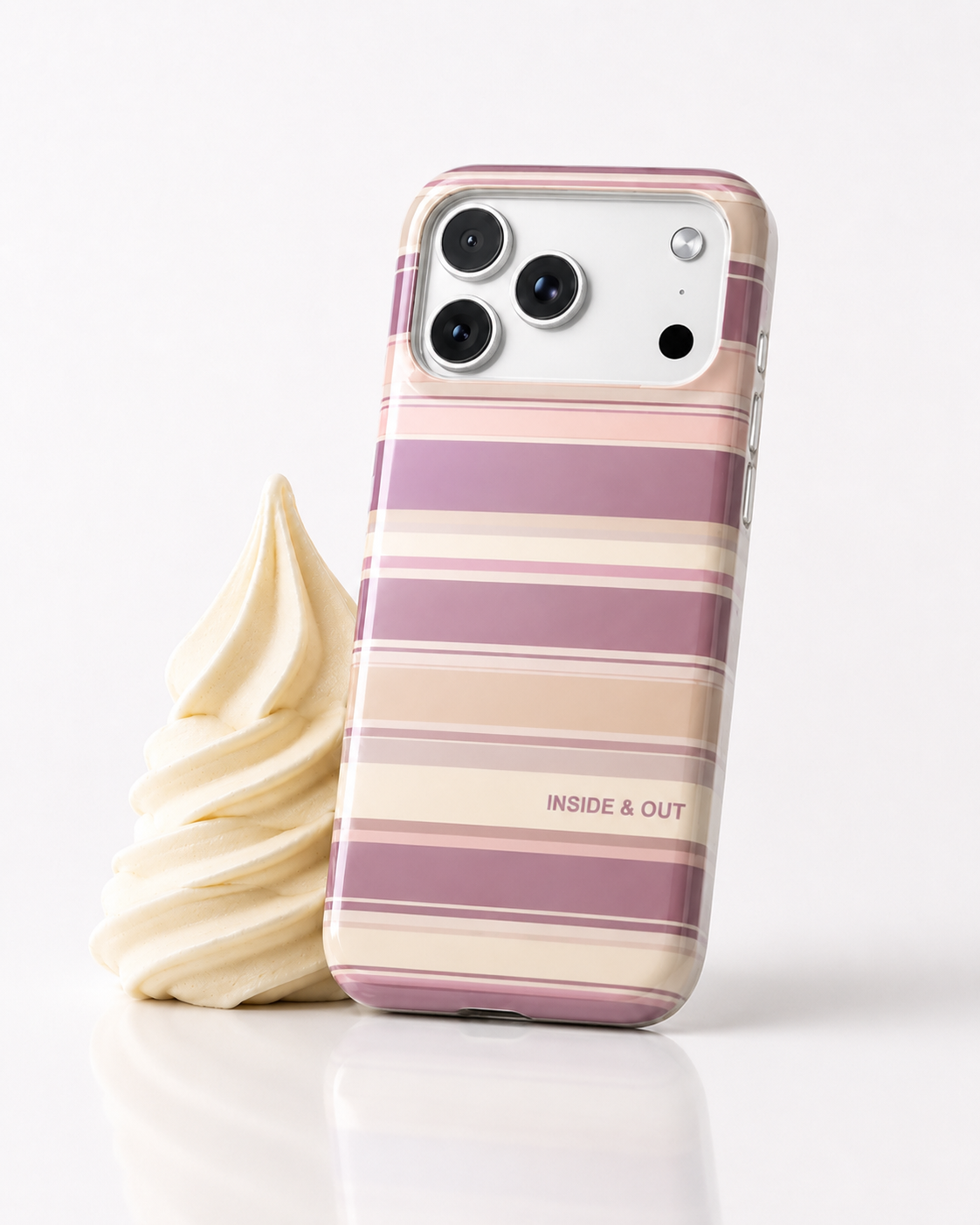 Vanilla Twist Stripe MagSafe Case